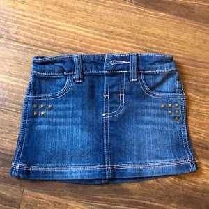 Toddler jean skirt